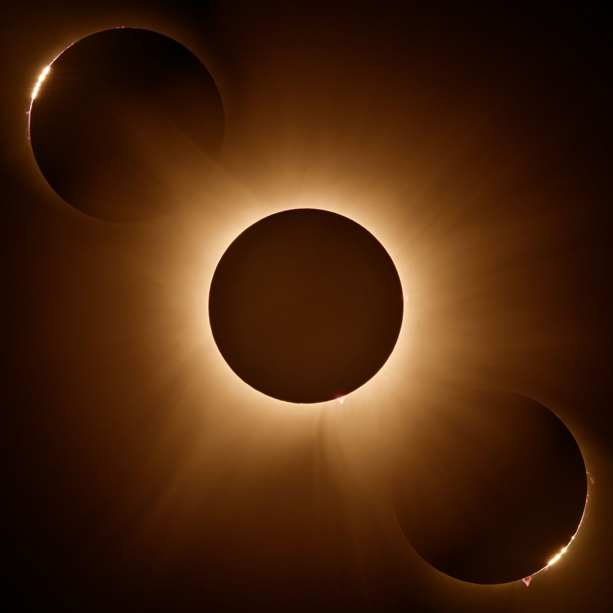 AstroBin's Image of the Day: 'Baily's Beads on Either Side of Totality - Solar Eclipse 4/8/24' by Brennan Gilmore

astrobin.com/14oin5/?utm_so…

#astrophotography #astronomy #astrobin #imageoftheday