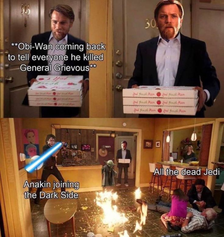 Obi Wan's reaction to Order 66