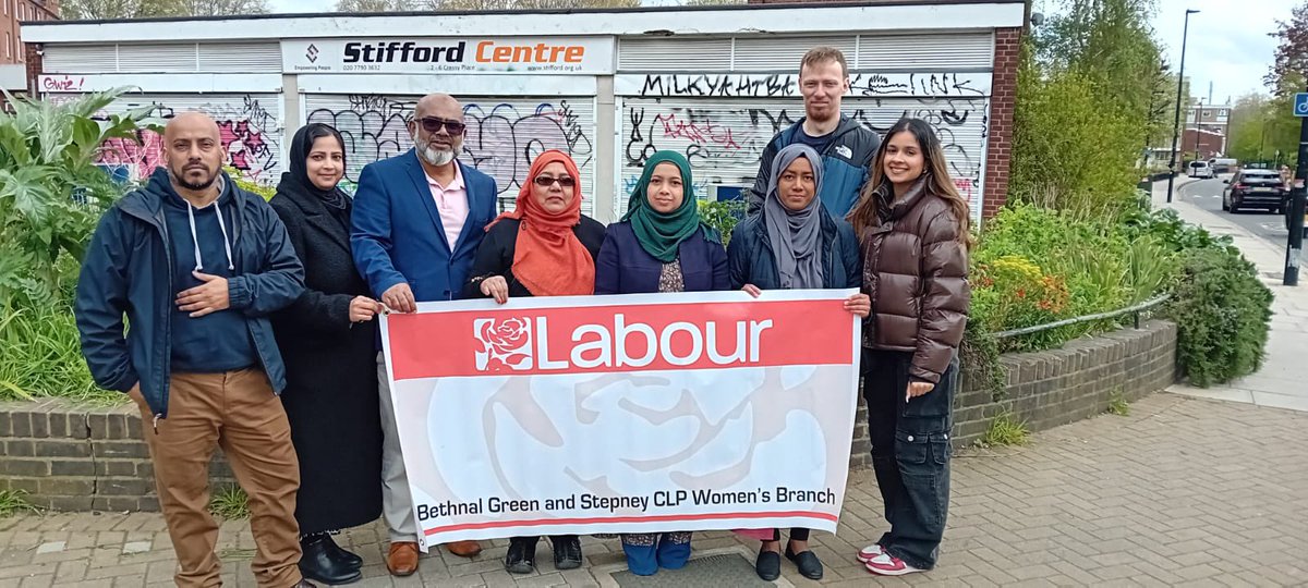 Empowered and determined, the women's branch @BGandSLabour is out in full force knocking on doors and engaging with the community about @SadiqKhan and @unmeshdesai. We stand proudly in support of Mayor Khan, who has pledged to lead the charge in tackling violence against women.