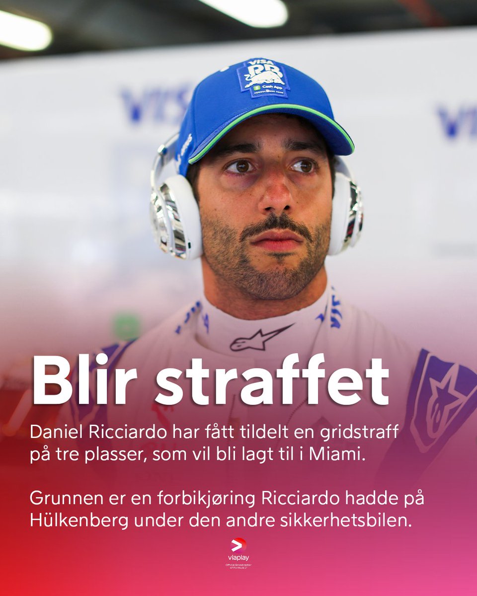 Daniel Ricciardos søndag ble plutselig enda kjipere... 😓