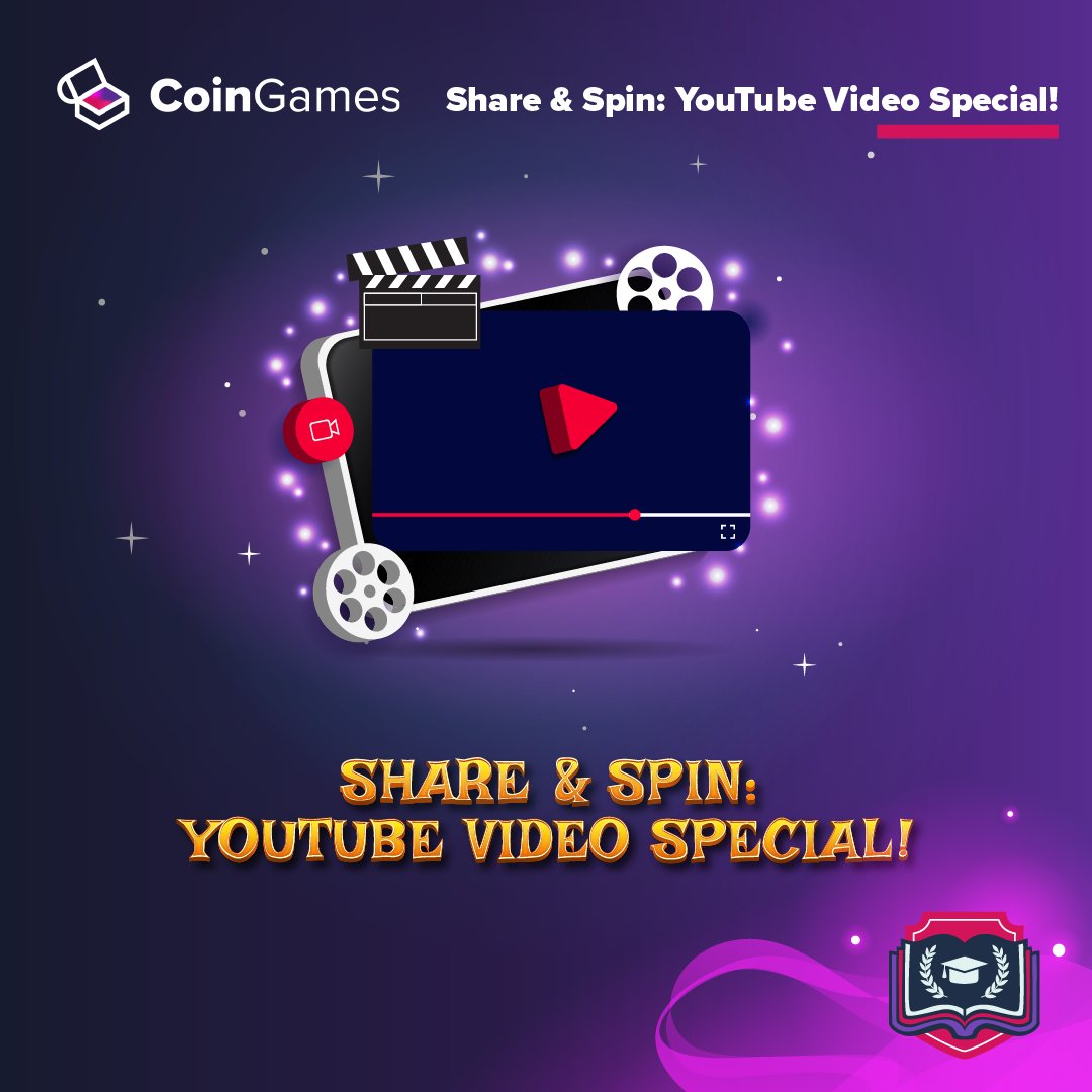 CoingamesAcad's tweet photo. Share &amp; Spin: YouTube Video Special! 🎥 

💬Gear up for an epic journey! Share one of our enlightening Academy YouTube videos on X, tag us, and claim 15 free spins by opening a Discord ticket. 

Brace yourself for more gaming thrills! 

#CoingamesAdventure #FreeSpinsChallenge https://t.co/UKFS0e9U4p