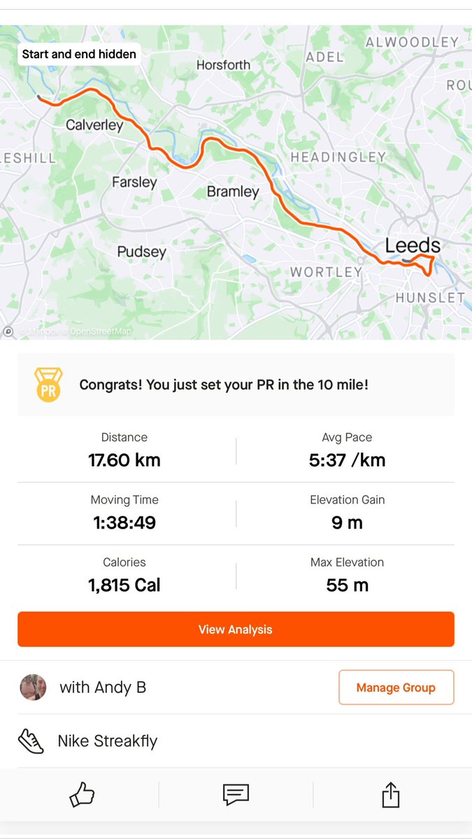 Leeds Half Marathon training going well 🏃‍♂️ now in awe of all those running the London Marathon today! ✨