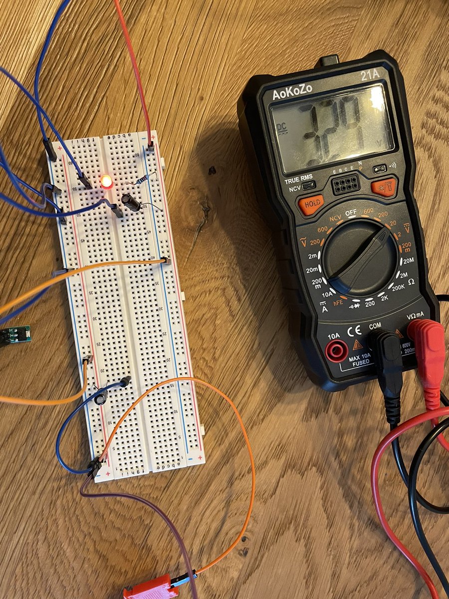 In my queste of learning electronics, I decided to decompose an esp32-devboard to gain an understanding of each component. Today, I got the power regulation fixed by using the AMS1117 Low-dropout regulator (LDO), two capacitors, a led, a microUSB socket, and a resistor