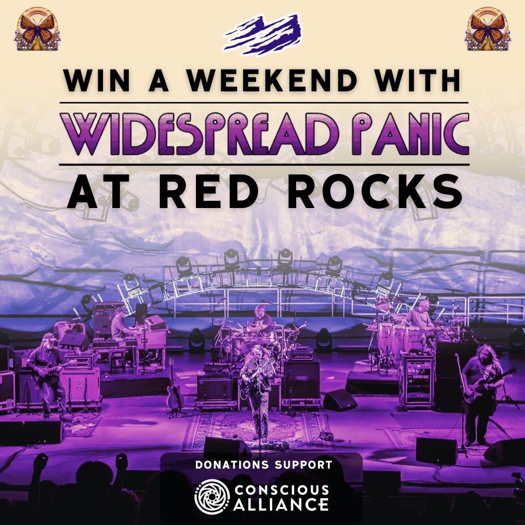 Spend the weekend at Red Rocks including tickets to all three shows, plus a signed poster! winwith.fandiem.com/widespreadpani…