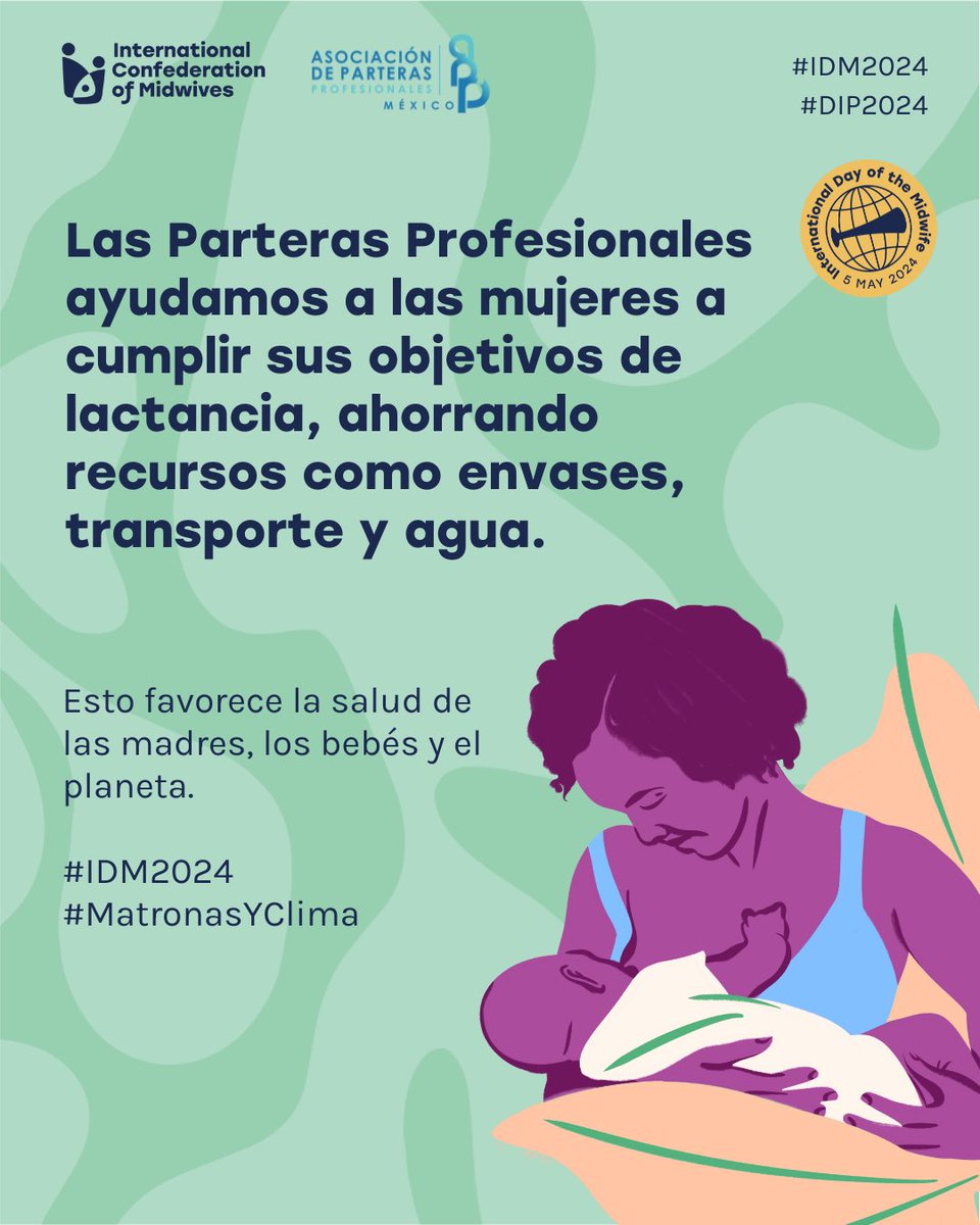 ParterasProMx's tweet photo. 🤱🏽Las Parteras Profesionales ayudamos a las mujeres a cumplir sus objetivos de lactancia, ahorrando recursos como envases, transporte y agua. Esto favorece  la salud de las madres, los bebés y el planeta🌎#IDM2024 #MatronasyClima #DIP2024 #APP https://t.co/OH02SrNss2