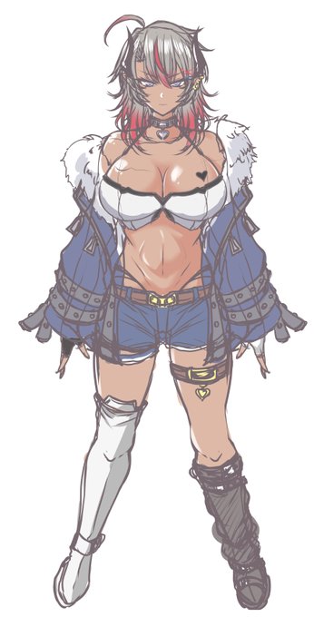 Vモデルのラフ
左右対称ツールでラフ描くの慣れてきている 