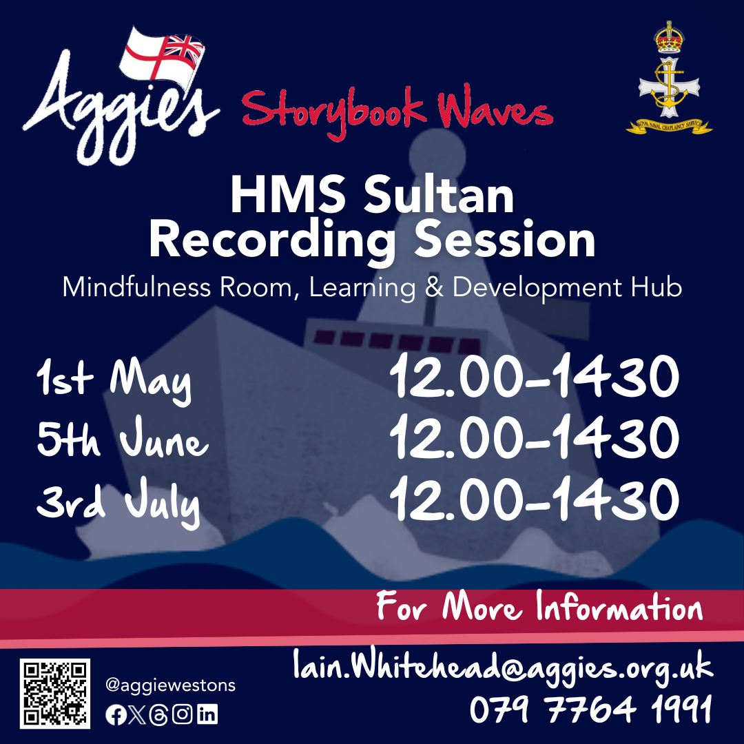 If you are separated from your children, for whatever the reason, why not make a Storybook Waves recording for them to listen to whilst you are separated. The Aggie's team have recording sessions. If you cant make these, email Iain to arrange a mutually convenient time.