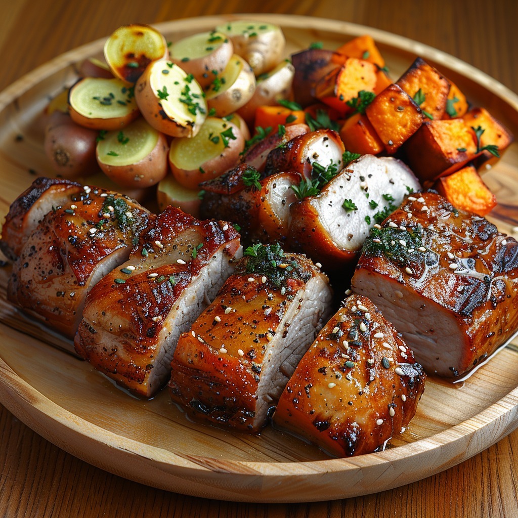 Embrace the essence of autumn with our cozy dinner of Roasted Pork & Sweet Potato Harmony, a comforting seasonal feast! 🍁 Indulge here: bit.ly/3Q8Pk1W #AutumnCuisine #FoodieAI
Follow ➡️ @dailyfoodie_ai #healthyeating #quickrecipes