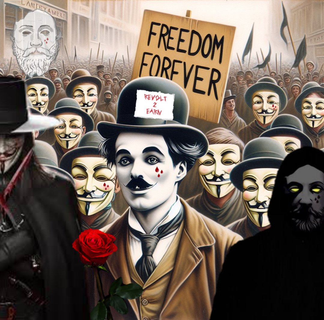 @bmadecult $CULT 
#FREEDOMFOREVER 
#VivalaRévolucion 
#ForCharlieChaplin 🌹