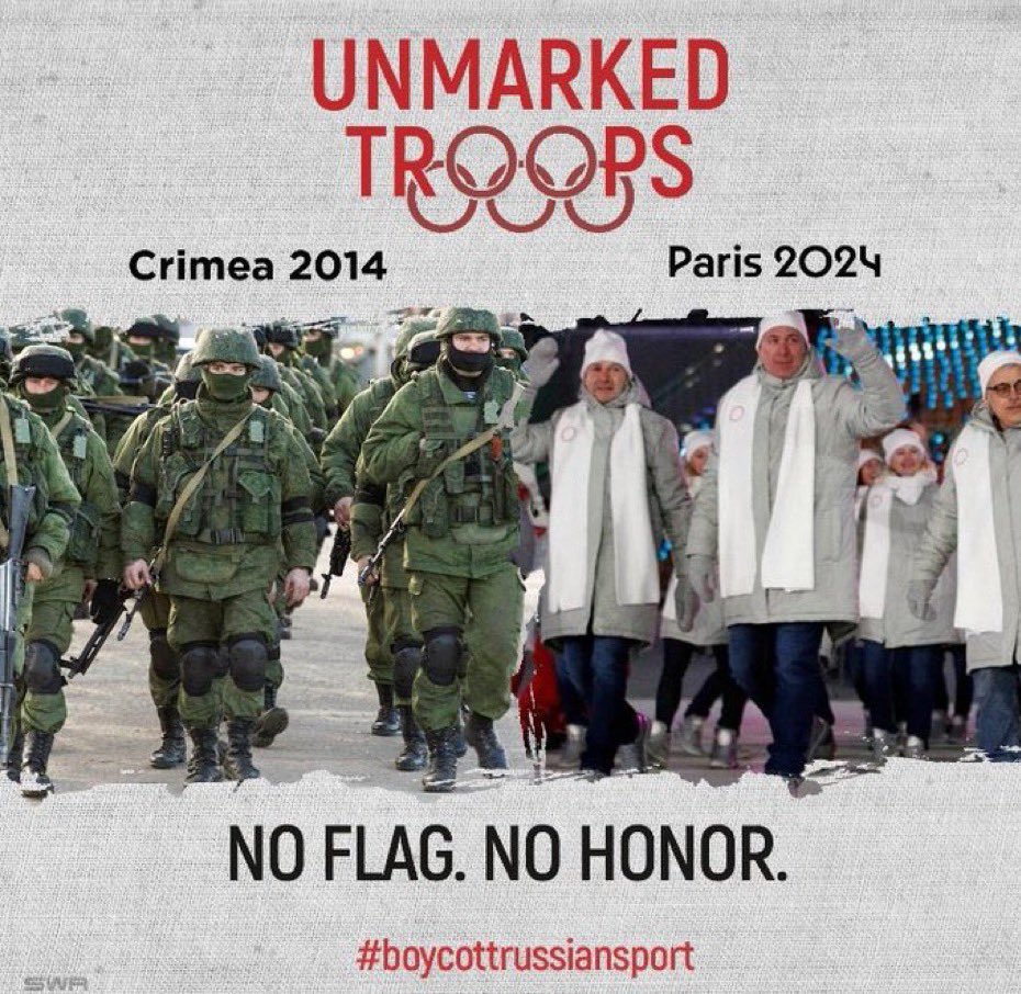 @Dpol_un #BoycottrussianSport #NoHonor