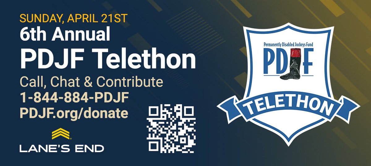 Today is the 6th Annual PDJF Telethon! Phone lines open at 12PM EST! Call in, & say hello to your favorite jockey & donate.