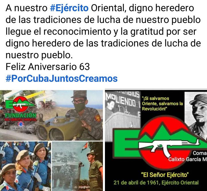 #AnapLasTunas  Muchas felicidades para El Señor Ejército  #UnidosXCuba  #PatriaOMuerte #Venceremos