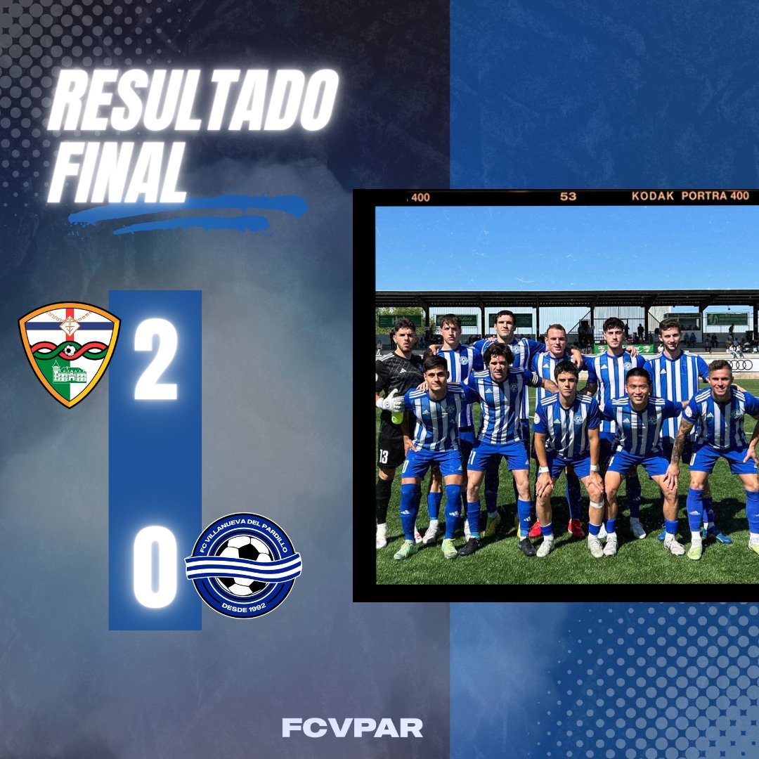 PRIMER EQUIPO 🔵⚪️ FINAL ▶️ Final del partido en La Canaleja. 2️⃣/ @trivalvalderas ⚪ 0️⃣/ @FCVPAR 🔵 #TerceraRFEF #FuerzaBlanquiazul 💙🤍