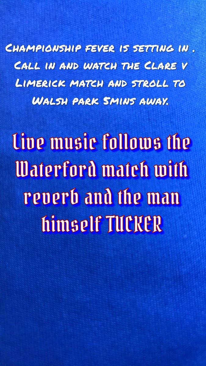 bar_nickys's tweet photo. @iggyoregan @WaterfordGAA https://t.co/r42RUpT7Ll