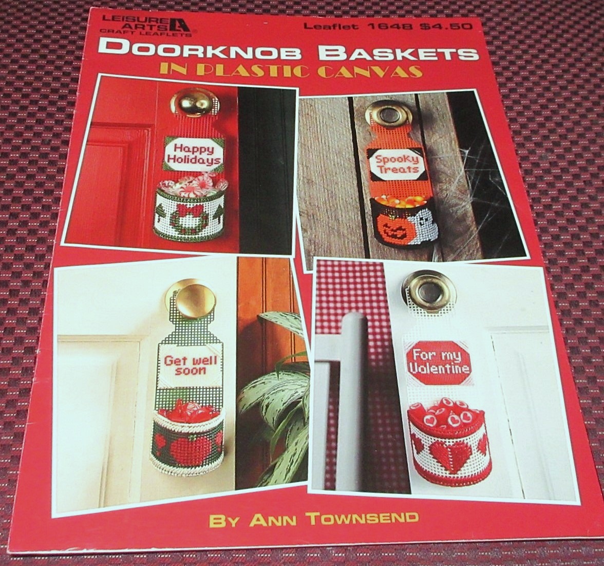 rusticrelics04's tweet photo. 1996 Doorknob Baskets In Plastic Canvas Patterns Holidays 8 patterns Leisure Art https://t.co/JQxIRy60z9 #eBay via @eBay #Decor #gifts #friendship #Crafts #Homemade #Christmas #Thanksgiving #Needlwork #canvas #art #1990s #Welcomegifts #Home https://t.co/m0XYsehHd7