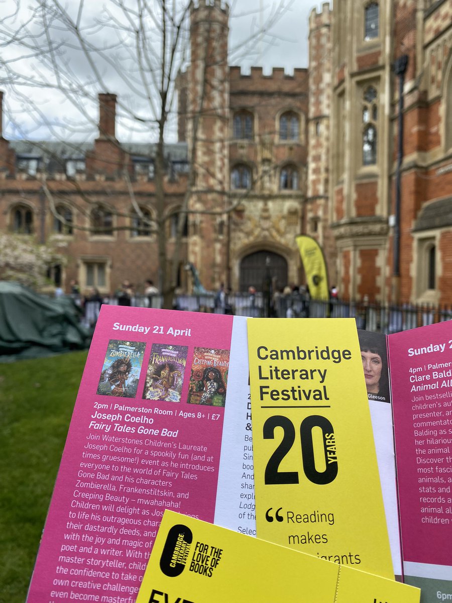 Was gonna head back to the Wild West after dropping daughter back to uni but saw Joseph Coelho’s Cambridge Literature Festival event is on soon so looking forward to that! #camlitfest #childrenslaureate #josephcoelho #childrensbooks