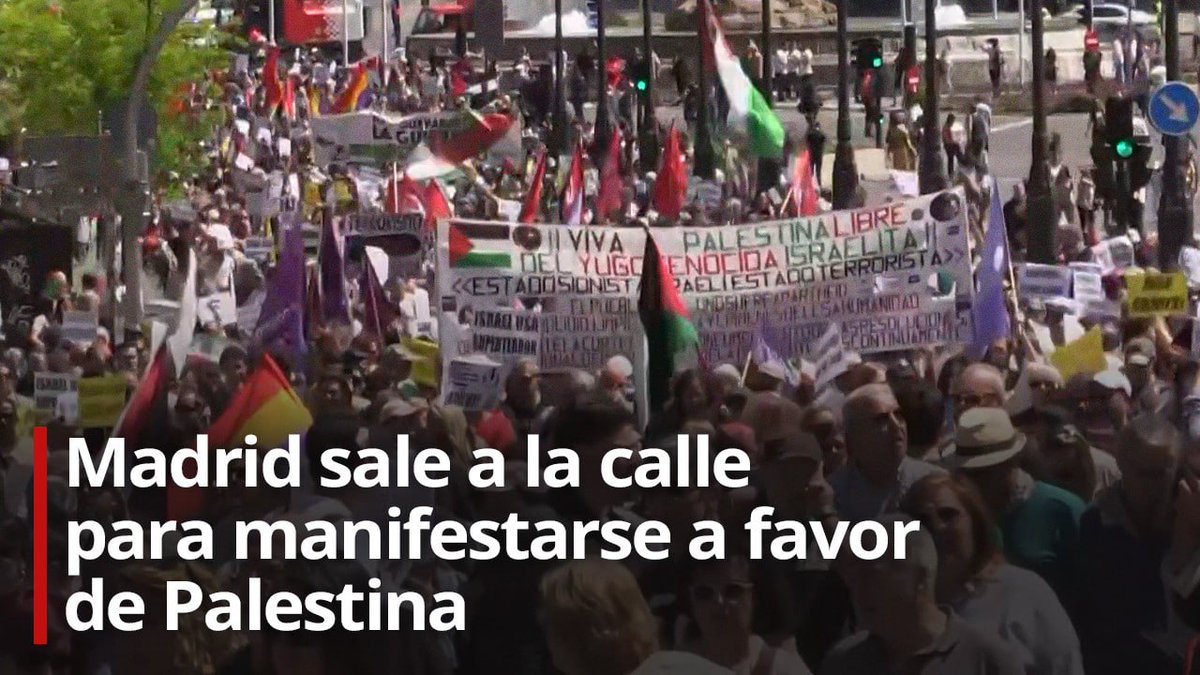 Buenos días, hoy las calles de Madrid España se llaman Palestina ✊🇵🇸 #FreePalestine 🎯 Yo ME SUMO A LA CAMPAÑA