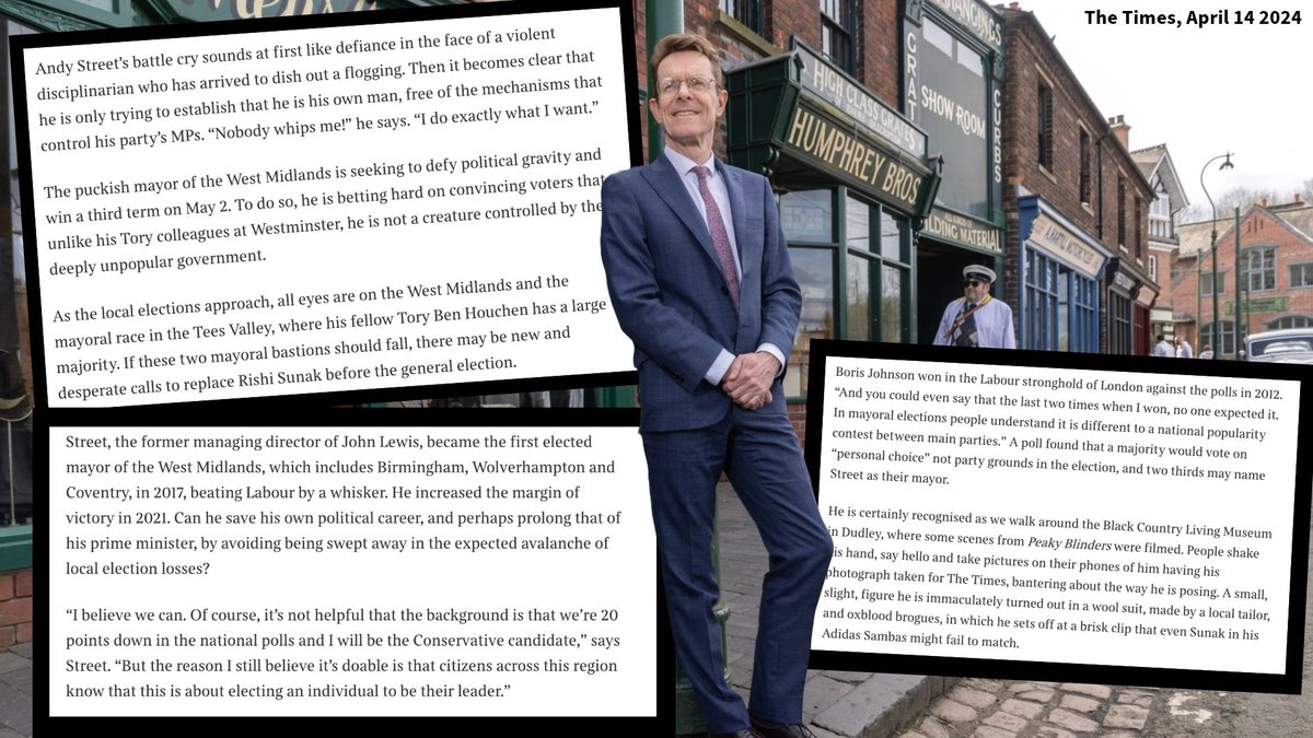 I took The Times to a place that is so special to the WM - the @BCLivingMuseum ❤️ We talked about how Mayoral elections differ to national elections, as they’re about electing an individual not a party 🗣️ We’ve achieved lots in just 7 years - but there’s still more to do 💪🏻