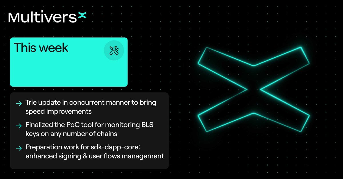 The next protocol upgrade is an essential for accommodating the growing number of businesses and infrastructure providers that want to contribute to the @MultiversX ecosystem. Staking V4 entered the mainnet release process after being community voted. Weekly #multiversxtech 🛠