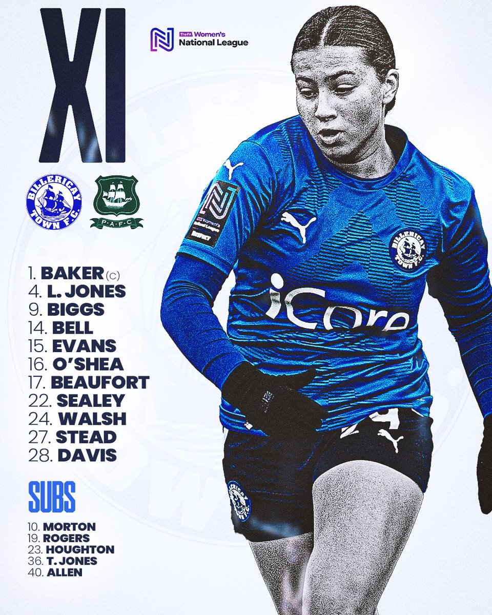 Here's the team! 💪

- Tilly Jones and Bridgette Allen get a call up from the Reserves 🔵

#BTFCW