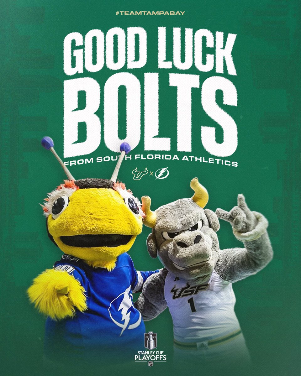 A big #TeamTampaBay good luck in the #StanleyCup Playoffs to the @TBLightning!

#HornsUp 🤘