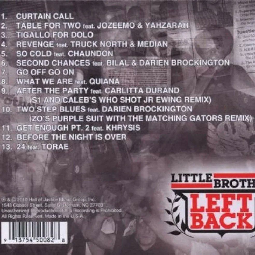 14 years ago @LittleBrotherNC (@phontigallo & @RapperBigPooh) released their 4th studio LP 'Leftback' What's your favorite song from this album? #NorthCackHipHop #NorthCarolinaHipHop #AlbumAnniversary #LittleBrother #Phonte #RapperBigPooh #RealHipHop #RealRap #NCMusic #NCHipHop