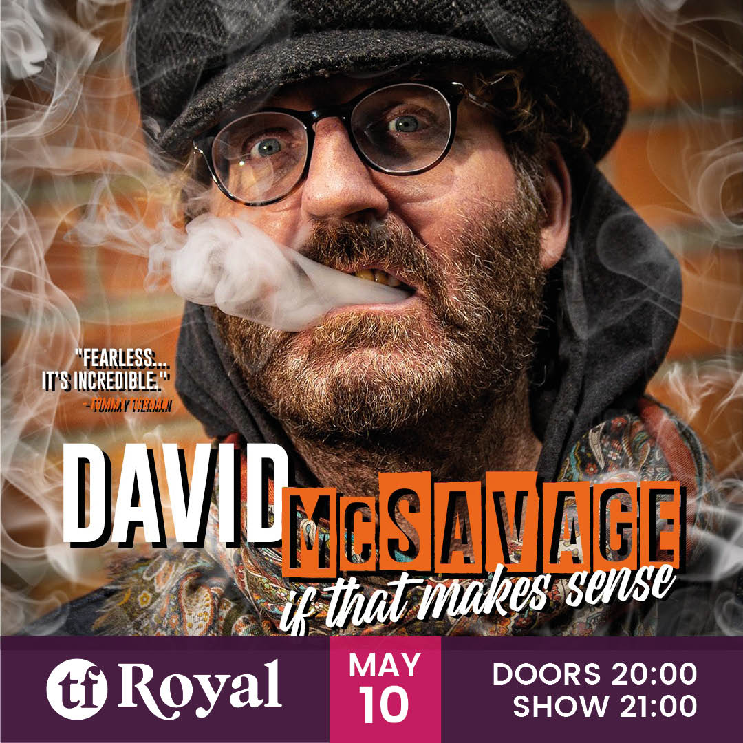 🔴 DAVID MCSAVAGE 🔴 📆 Friday May 10th at the TF Royal David McSavage: Comedy’s Explosive Phenomenon Unleashed! 🎟 Tickets are NOW ON SALE: bit.ly/4codGy3 from our Box Office on 094-9023111 and Ticketmaster.ie