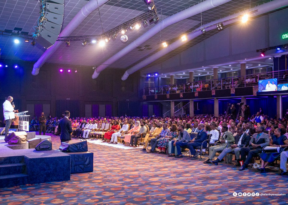 AlanKyerematen's tweet photo. My wife and I had the privilege of attending the End Time Prophetic Conference at the Holy Hill Chapel Assemblies of God Church in Accra on Friday night. 

During the event, my team and I were granted the opportunity to share our message of hope and transformation with the Christian community in attendance. 

As a Christian, I encouraged my fellow believers to elect a leader who embodies Christlike values. Doing so will help bring about the change we desire in our dear country, Ghana.

I would like to express my sincere gratitude to Reverend Dr. Kwadwo Bempah, for the warm welcome, extended to me and my team. I would also like to thank Prophet Sundar Selvaraj for offering a prayer for my wife, me, and the members of the Movement for Change as we prepare for the upcoming elections.

#GhanaWillRiseAgain
#Alan2024