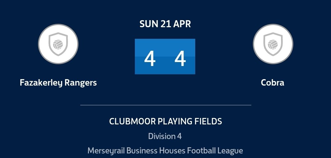 We started today's game on the front foot and pressed really well, having lots of the ball but found ourselves 3-0 down at HT. Early goal for us 2nd half and we pressed against only to concede. But the lads dug in and fought back to get the draw.
⚽️Kieran
⚽️Jona
⚽️Tom E
⚽️Elliot