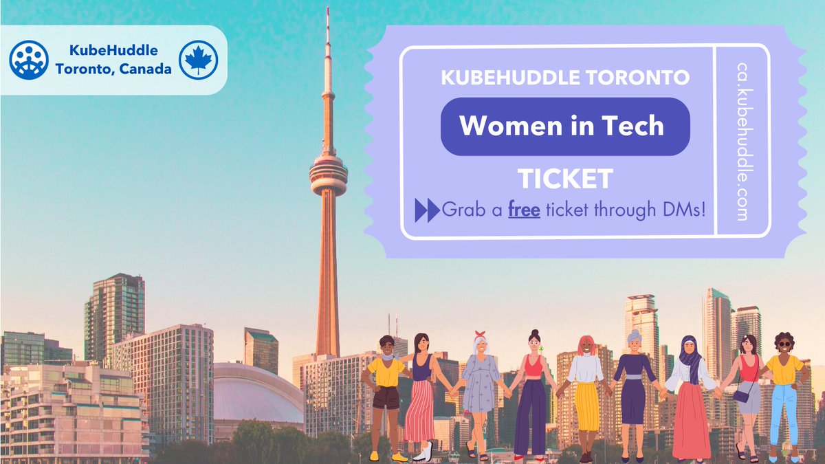 KubeHuddle is now Free of charge for all folks who identify as women or non-binary💜 Please DM us for a ticket!🎟️🥰 Learn more about our event ca.kubehuddle.com