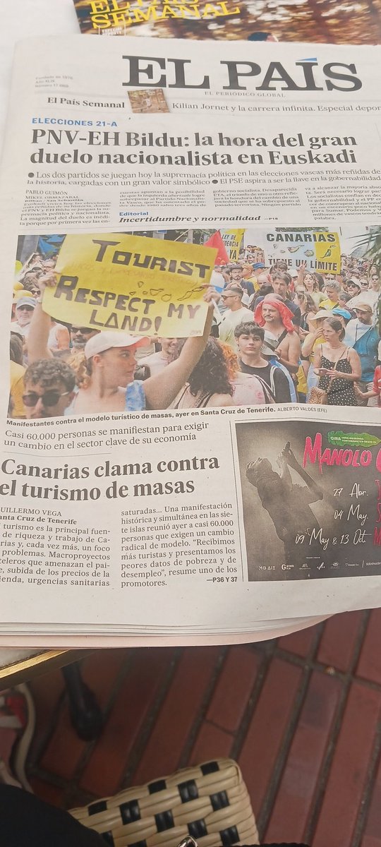 LaraCarrascosa1's tweet photo. Estamos en la primera de @el_pais hoy 💪💪💪💪 https://t.co/NKQ9s1OJS7