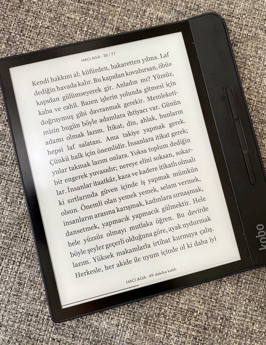 📕 Sadık Hidayet’in Hacı Aga’sının oğluna verdiği öğütler yayılmış yayılmış da memlekette politika yapan beylerin en temel prensiplerine dönmüş sanki.