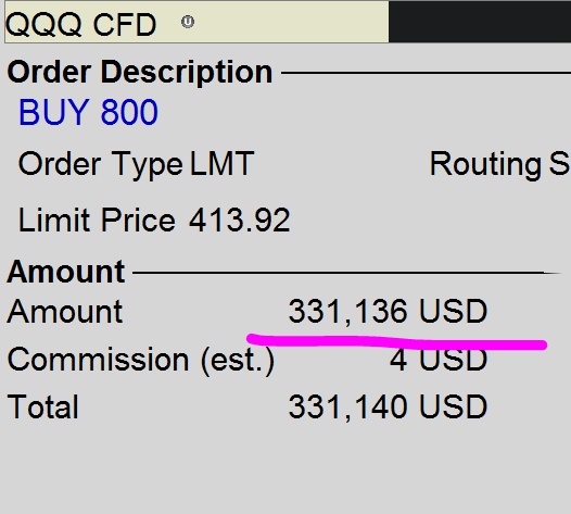DiaboloOne's tweet photo. selon @benoistrousseau
"sur Futures on paye 0.0014% de frais et commision pour une position à 350.000$ (1 lot Nasdaq). Sur ETF vous payez 100 200 300 400 fois plus ?"
depuis quand ?
pour une position de 331 136$ sur l'ETF NQ, je payerais 4$
TARIF NORMAL pour 1 NQ 2,20$ https://t.co/hEF7BynSCO