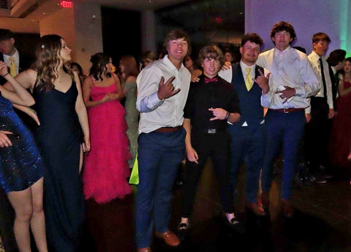 A few of our young men enjoying their senior prom last night at the Wichita Art Museum.