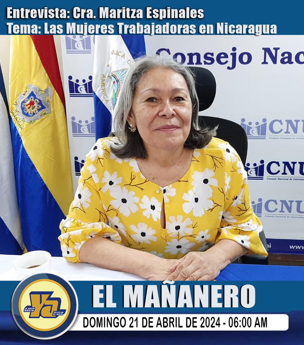 FesitunNi's tweet photo. #21deAbril En este momento Cra. @Espinales_Mari Maritza Espinales, Secretaria General de FesitunNi como invitada en el Programa El Mañanero del FNT… 

https://t.co/99zsCMZ6iH

❤️🖤  #SomosVictoriasVerdaderas https://t.co/4leELpomLX