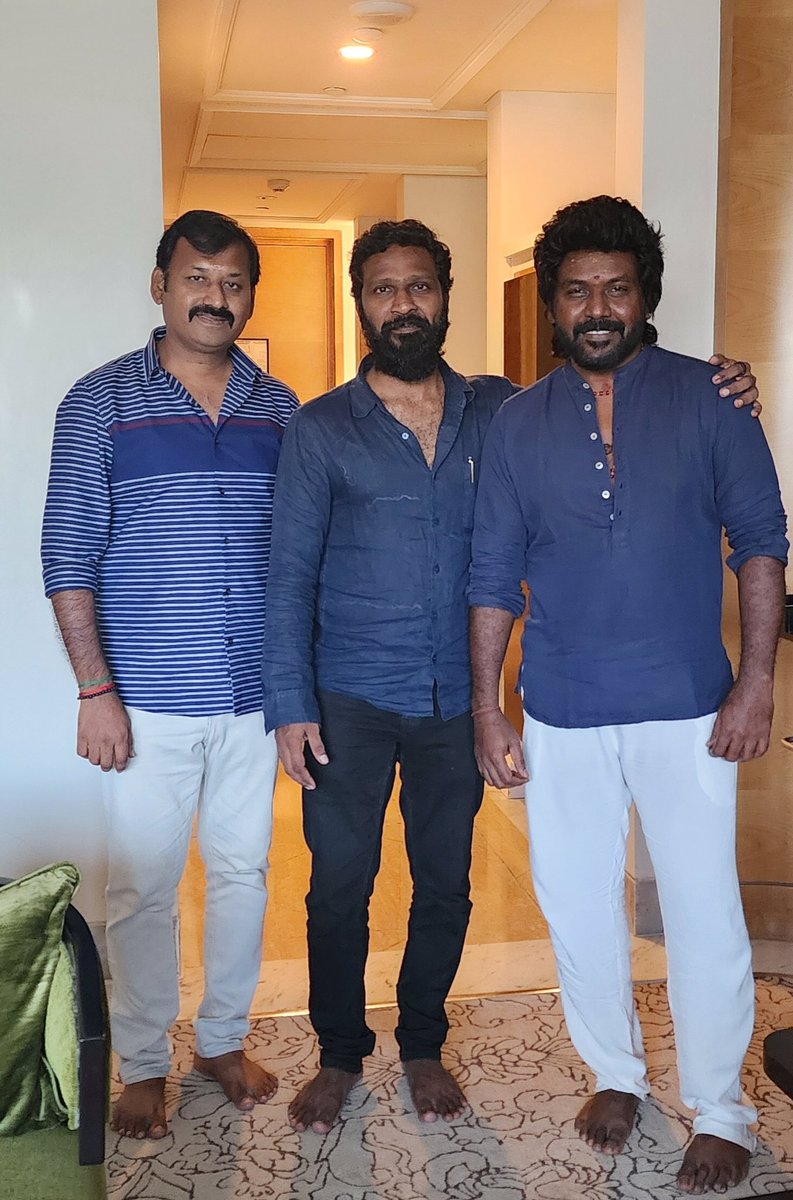 Hi friends and fans, I’m blown away after the narration from Vetri Maaran Sir of adhigaram’s shooting script. I’m extremely happy and excited that I got an opportunity to work on a grandiose film written by Vetri Maran sir. I can't wait to start working on this project after the