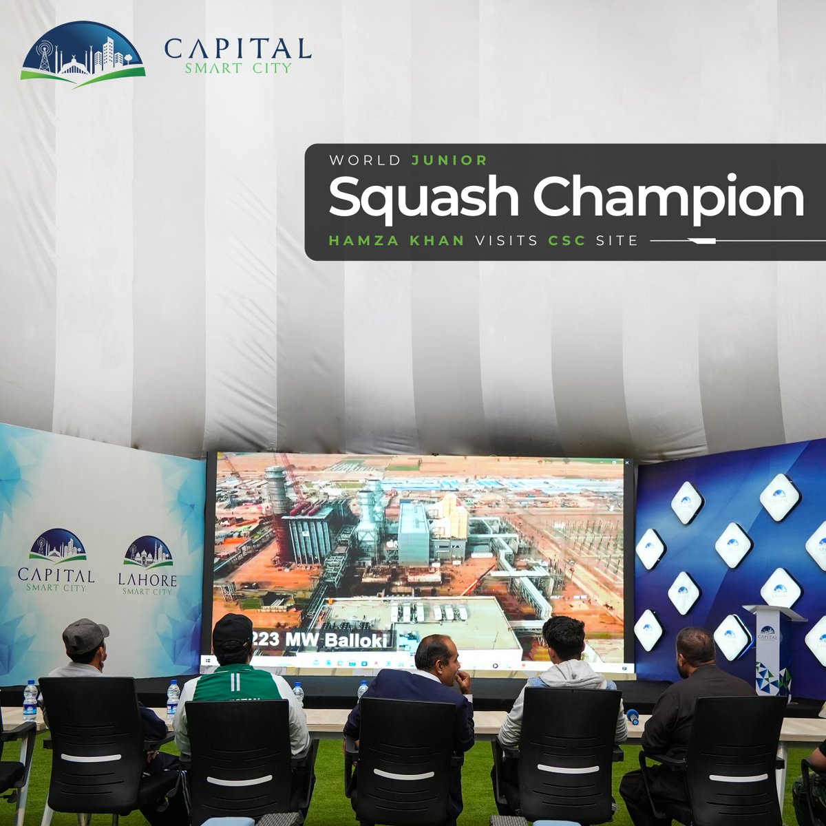 Capital Smart City rolls out the red carpet for 17-year-old squash sensation Hamza Khan, the newly crowned World Junior Squash Champion! #SmartCity #CapitalSmartCity #Squash #WorldJuniorSquashChampion #Sports
