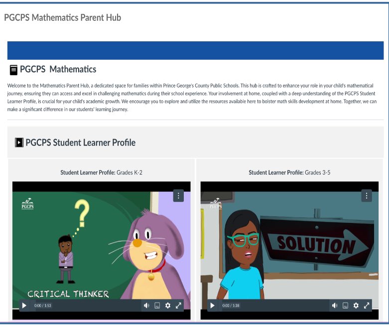 🌟Attention PGCPS Parents: To learn more about what your child is learning in math, check out the PGCPS K-5 Mathematics Parent Hub. bit.ly/PGCPSParentMat… @pgcps @PGCPSCurriculum