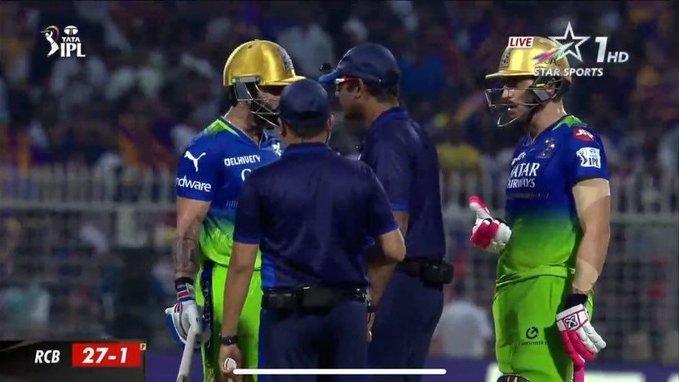 Abusing umpire is against the spirit of cricket 💔

Virat Kohli should be banned for 1 match atleast if @BCCI is not biased. 

#KKRvRCB