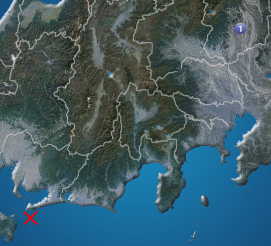 wni_jp's tweet photo. 【地震情報】
4月21日 21:28 震度1
震源：遠州灘 M4.2 深さ約340km
この地震による津波の心配はありません。

■震度1
【栃木県】宇都宮市
https://t.co/fmXmbnLLyA

アプリで見る
https://t.co/AviU49GoB9 https://t.co/Qh38ct1B6y