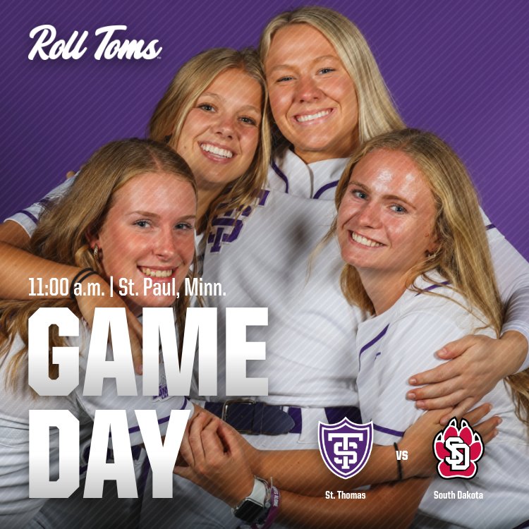 TommieSoftball's tweet photo. Senior day 🥺

🥎GAMEDAY🥎
🆚South Dakota
⏰11:00 a.m.
📍St. Paul, Minn.
🏟️South Field
📺https://t.co/0Qwqb8ZCGz 📈https://t.co/NuzdyITt7H

#RollToms https://t.co/LT5gb6Z722