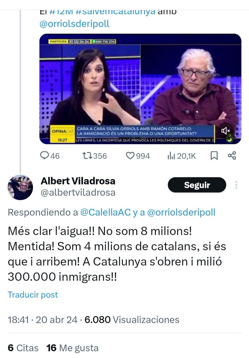 davidkarvala's tweet photo. Sóc un dels migrants que l'extrema dreta racista seudocatalanista presenta com a una amenaça per a la llengua.
No vull ser dolent, però potser abans d'atacar-nos a nosaltres, haurien de començar amb defensar la llengua entre els seus fans.
#StopAC #StopIdentitaris #ProuRacisme https://t.co/4gFvvYTeIG