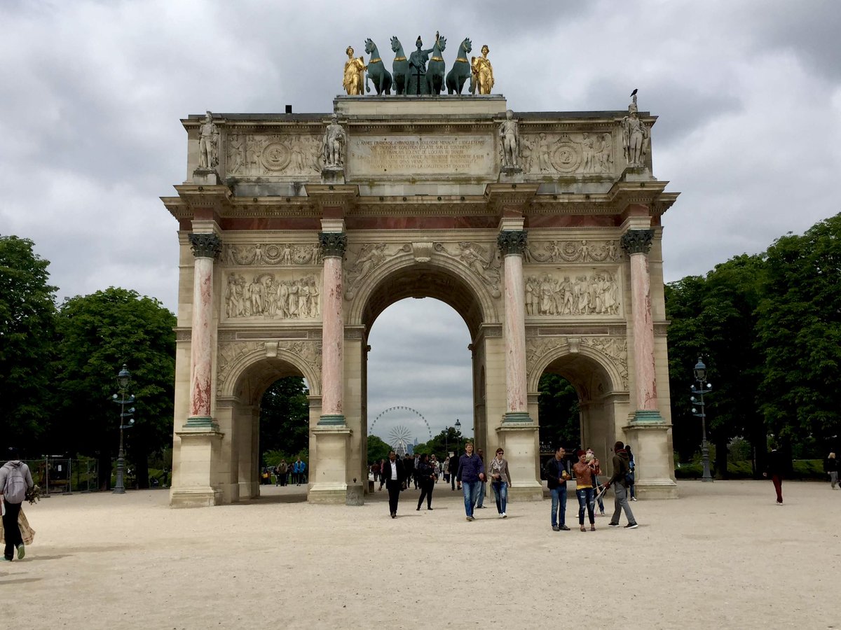 Arc de Triomphe de Carrousel across from the Louvre Museum.