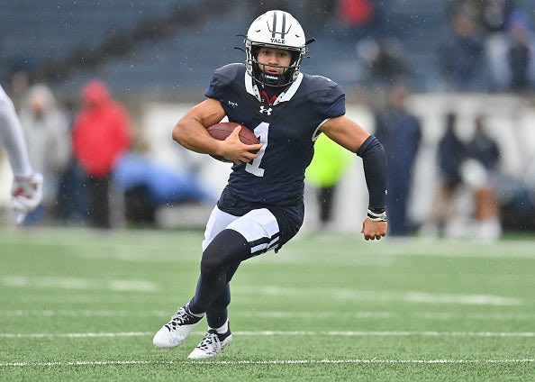 thedawgspodcast's tweet photo. Mason Tipton. That’s a name #Browns fans should get familiar with before the #NFLDraft next weekend. 

Tipton is a WR from Yale. The 5’10” 180 pound pass catcher ran a 4.32 at his Pro Day. While his 40 time caught the eye of several scouts, the Browns have been in on Tipton for a long time. 

Reportedly, Cleveland has met with Tipton five times, including a one-on-one Zoom call with WR coach Chad O’Shea.

Tipton started every game in college since he set foot on campus. In 36 games, he accumulated 2,097 yards and 19 TDs. He had 807 yards and 10 TDs in 2023.  

Projected as a UDFA, Tipton has sleeper upside potential as a player who could fight for and possibly secure a roster spot over the summer. 

He grew up in Akron, cheering for the Browns. Here’s what Tipton told the OBR:

“The Browns want to find a way for me to get in that jersey. It’s a dream to be in Cleveland, it’s my hometown.”

NFL Draft Diamonds calls Tipton “one of the best small school sleepers in the entire 2024 NFL Draft.”

#DawgPound
