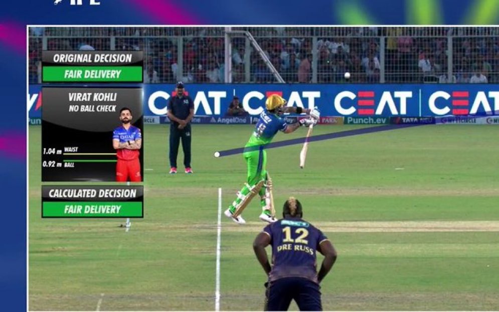 No ball or not ? #KKRvsRCB