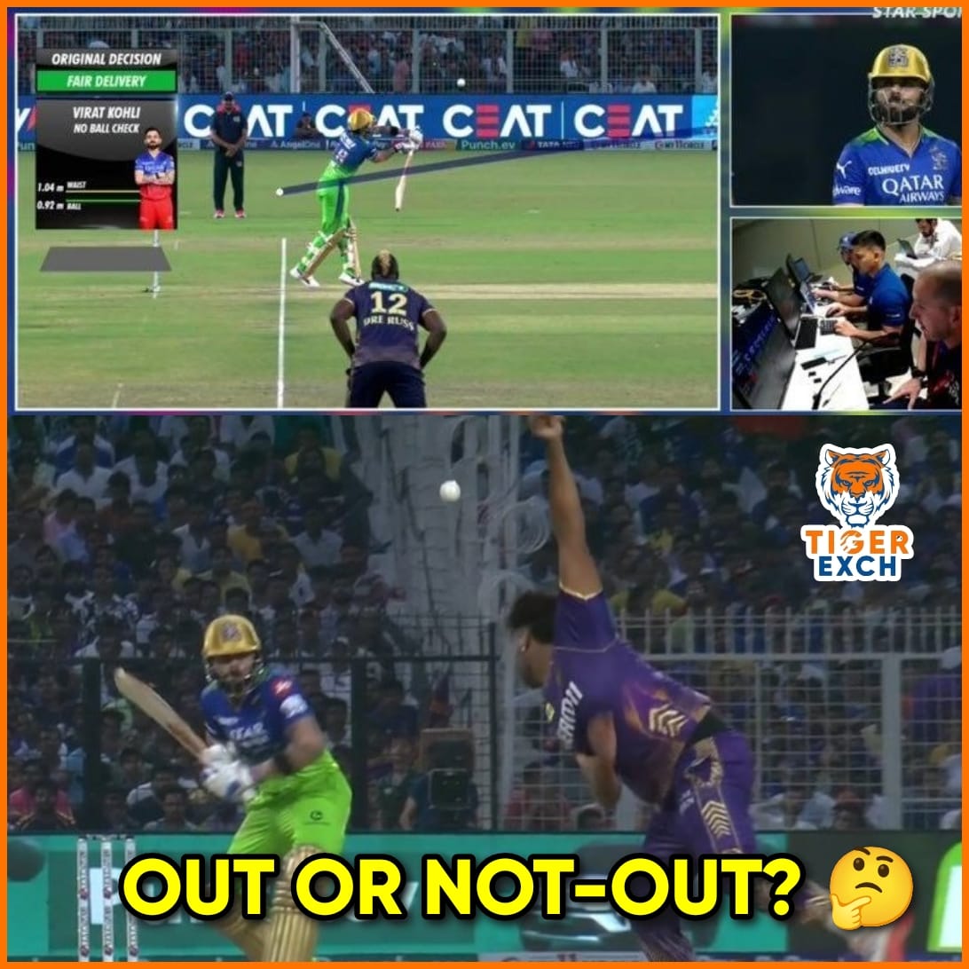 What do you think, was Kohli given out unfairly? 🤔🏏 #KKRvsRCB