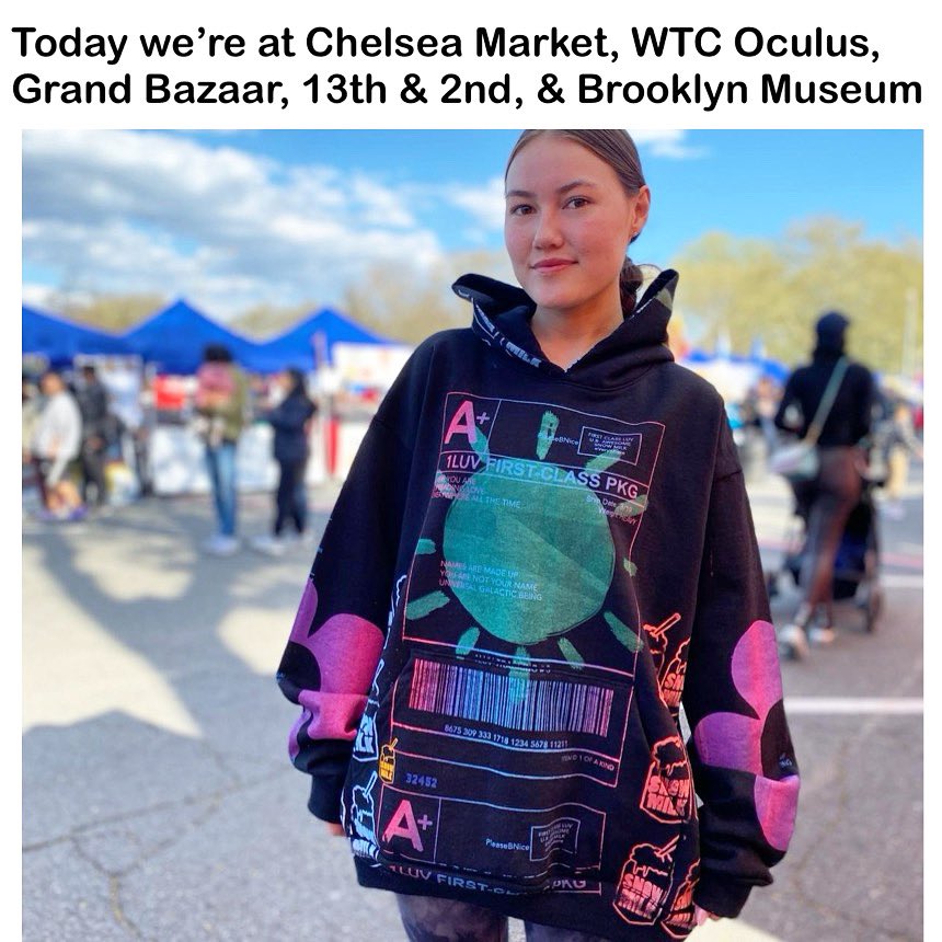 Today we’re at Chelsea Market @chelseamarketny @artistsandfleas , WTC Oculus @westfieldworldtradecenter @thecanvasnyc , Grand Bazaar @grandbazaarnyc , 13th & 2nd @clearviewfestival , & Brooklyn Museum @brooklynmuseum