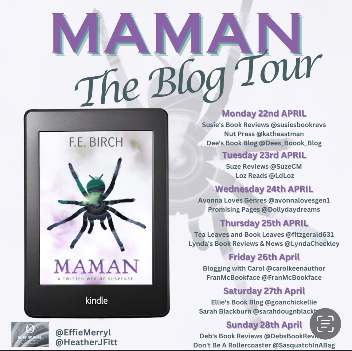 Tomorrow I’ll be kicking off the #Maman by @EffieMerryl blog tour! Make sure you’re following all my fellow reviewers to see what they thought too! @HeatherJFitt