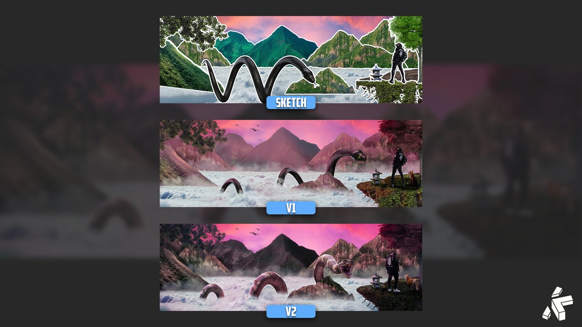 Klein0Art's tweet photo. Le retour ✌️

Sketch -> v1 -> v2 🐍 https://t.co/kHVoSl2ZZY
