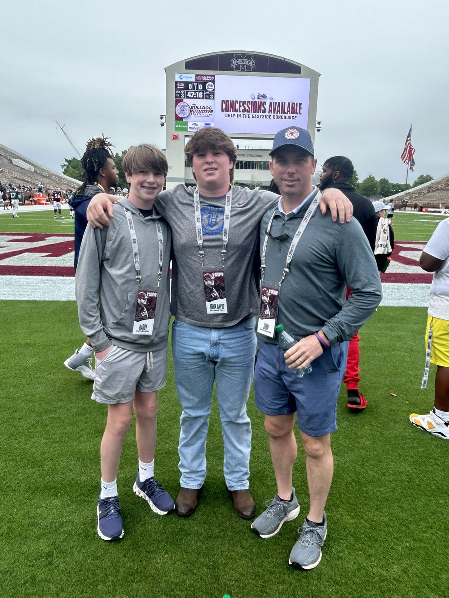 Had a great time at Mississippi State. Can’t wait to be back this summer @HailStateFB @CoachLundberg @CoachJamesVH @RecruitTheHills @IngramCharlie14 @AL7AFootball @Jacobwatson42